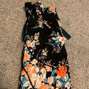 Floral joggers, never worn